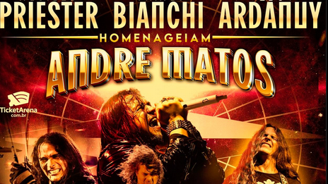 AllMetalStarsBR, show traz Aquiles Priester, Thiago Bianchi e Eduardo Ardanuy em homenagem à André Mattos.